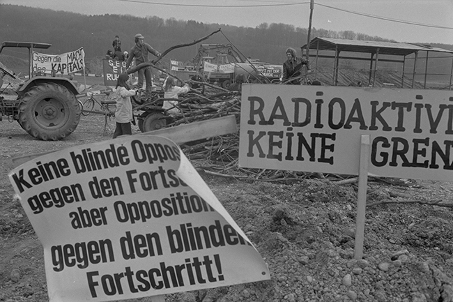 Besetzung des Kernkraftwerkgeländes in Kaiseraugst (AG)