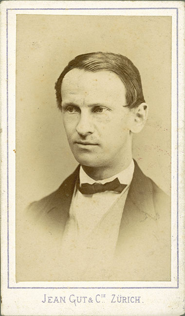 Porträtfoto von Wilhelm Fiedler, 1870