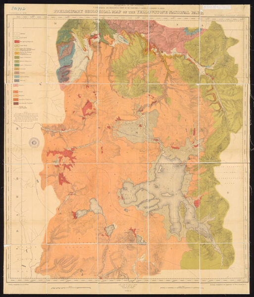 Preliminary geological map of the Yellowstone National Park