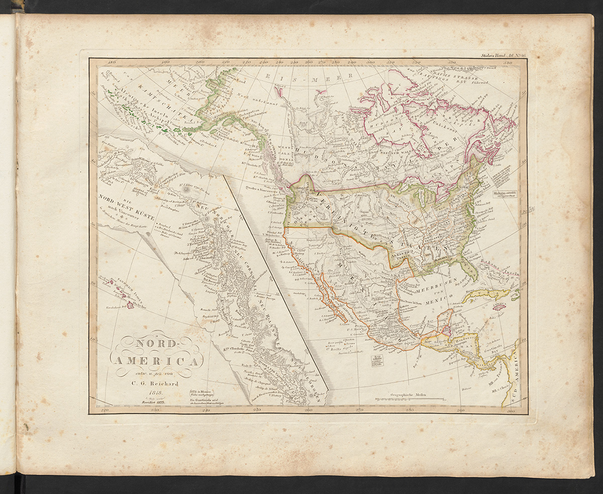 Amerikanischer Kontinent 1823